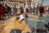 Stations Of The Cross For Passion Of Christ In Queretaro