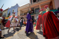Stations Of The Cross For Passion Of Christ In Queretaro