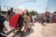 Stations Of The Cross For Passion Of Christ In Queretaro