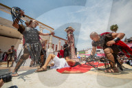 Stations Of The Cross For Passion Of Christ In Queretaro