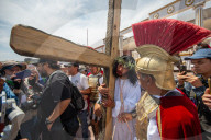 Stations Of The Cross For Passion Of Christ In Queretaro