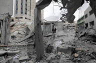 Gaza municipal building bombed