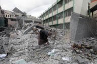 Gaza municipal building bombed