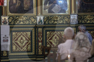 Easter Mass in Gaza church