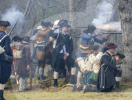 First battles of the American Revolution reenactment