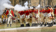 First battles of the American Revolution reenactment