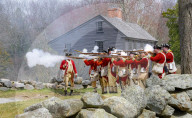 First battles of the American Revolution reenactment