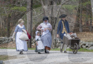 First battles of the American Revolution reenactment