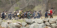 First battles of the American Revolution reenactment