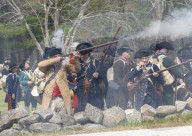 First battles of the American Revolution reenactment