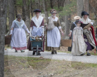 First battles of the American Revolution reenactment