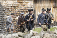 First battles of the American Revolution reenactment