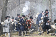 First battles of the American Revolution reenactment