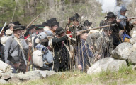 First battles of the American Revolution reenactment