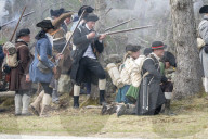 First battles of the American Revolution reenactment