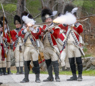 First battles of the American Revolution reenactment