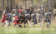 First battles of the American Revolution reenactment