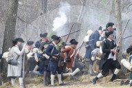 First battles of the American Revolution reenactment