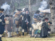 First battles of the American Revolution reenactment