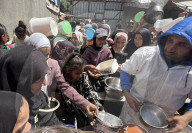 Gaza food distribution