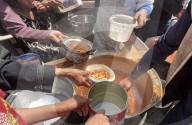 Gaza food distribution