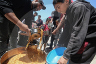 Gaza food distribution