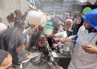 Gaza food distribution