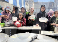 Gaza food distribution