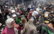Gaza food distribution