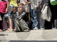 Gaza food distribution