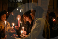 Greek Orthodox in Paris celebrate Resurrection