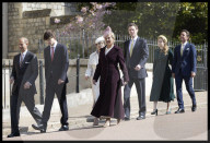 UK Royals at Easter Sunday church service