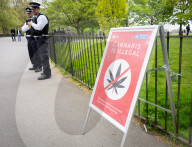 The annual 420 gathering in Hyde Park, London, Great Britain 
20th April 2025