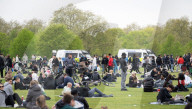 The annual 420 gathering in Hyde Park, London, Great Britain 
20th April 2025