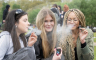The annual 420 gathering in Hyde Park, London, Great Britain 
20th April 2025