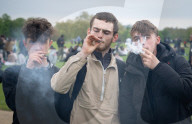 The annual 420 gathering in Hyde Park, London, Great Britain 
20th April 2025