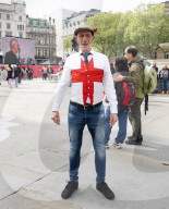 St George’s Day celebrations at Trafalgar Square, London, Great Britain 
21st April 2025