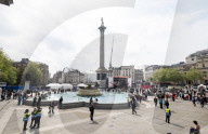 St George’s Day celebrations at Trafalgar Square, London, Great Britain 
21st April 2025