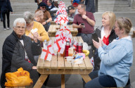 St George’s Day celebrations at Trafalgar Square, London, Great Britain 
21st April 2025