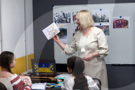Ukrainian children forced to learn underground as Russia targets civilians