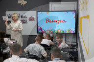 Ukrainian children forced to learn underground as Russia targets civilians
