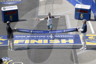John Korir of Kenya wins Boston Marathon