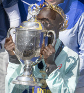 John Korir of Kenya wins Boston Marathon