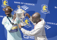 John Korir of Kenya wins Boston Marathon