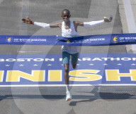 John Korir of Kenya wins Boston Marathon