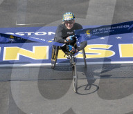 Swiss Marcel Hug wins mens wheelchair Boston Marathon