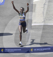 Kenya's Sharon Lokedi wins Boston Marathon