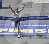 Kenya's Sharon Lokedi wins Boston Marathon