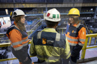 Rachel Reeves UK Chancellor of the Exchequer visits British Steel in Scunthorpe