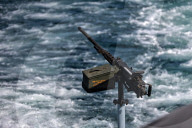 Ukrainian Navy on patrol in Black Sea off Odesa coast